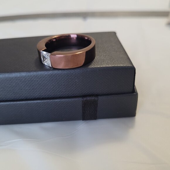 Inox 316L Stainless Men's Band Size 10 1/4 Copper Colored - Picture 6 of 10